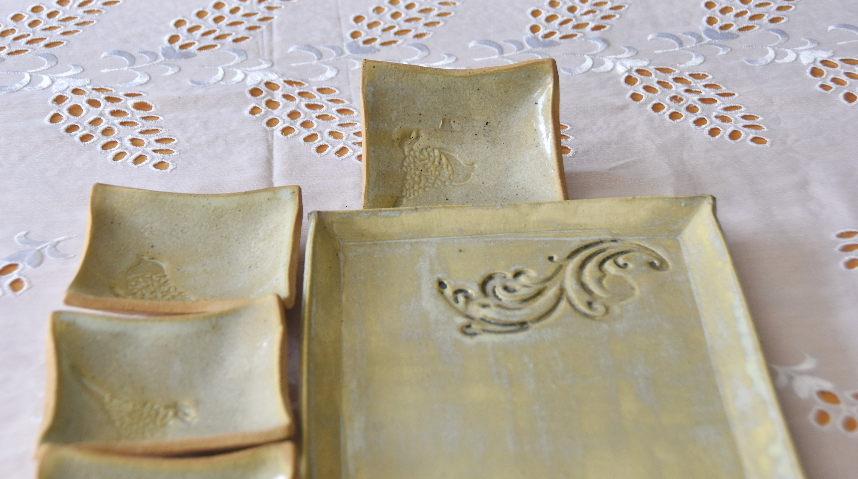 Ceramic Seder Plate, Passover Plate, Passover Gift, Handmade Ceramic