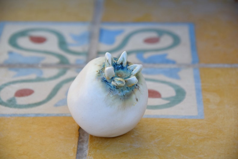 Ceramic pomegranate Made in Israel Judaica souvenir Rosh Hashana gift Home decor Housewarming gift