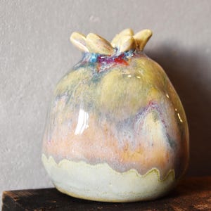 Grenade en céramique : décoration judaïque de Roch Hachana, fabriquée en Israël