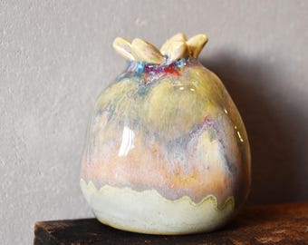 Ceramic Pomegranate: Rosh Hashanah Judaica Decor, Made in Israel