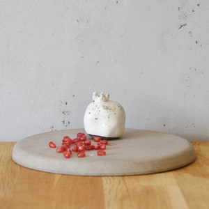 Ceramic pomegranate, Made in Israel, Raku, Alternative Firing, Judaica, souvenir, Rosh Hashana gift, Home decor, Housewarming gift image 4