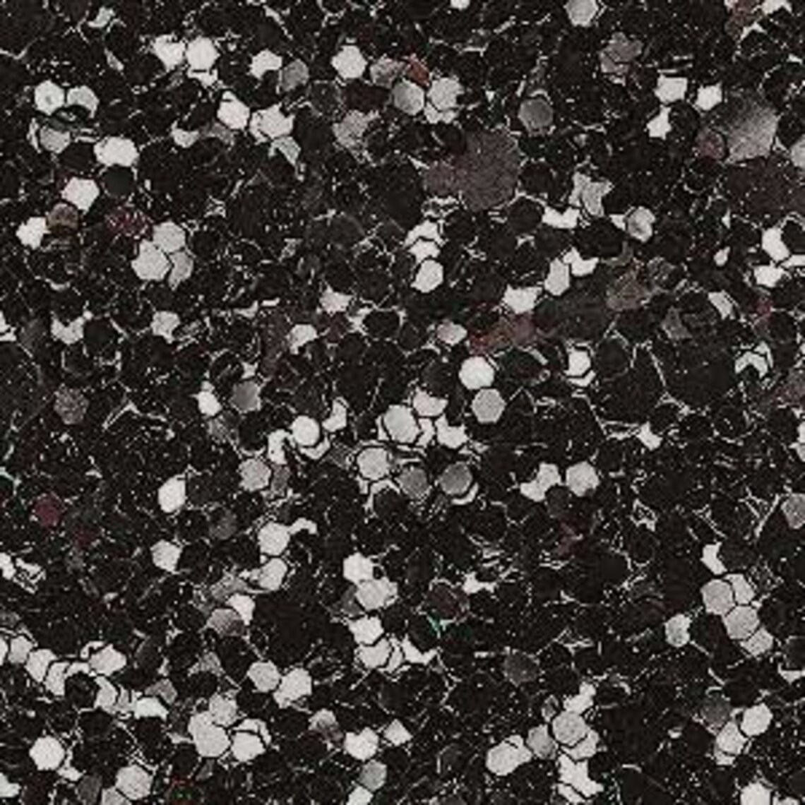 Glitter Fabric. Chunky Black. 100cm X 147cm. UK Made Etsy
