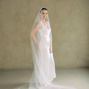 PERLA | One-tier Pearl Wedding Veil