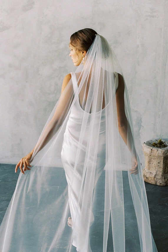 Soft Tulle Veil Nova Veil | WearYourLove | Soft English Tulle Bridal Veil  main image 2
