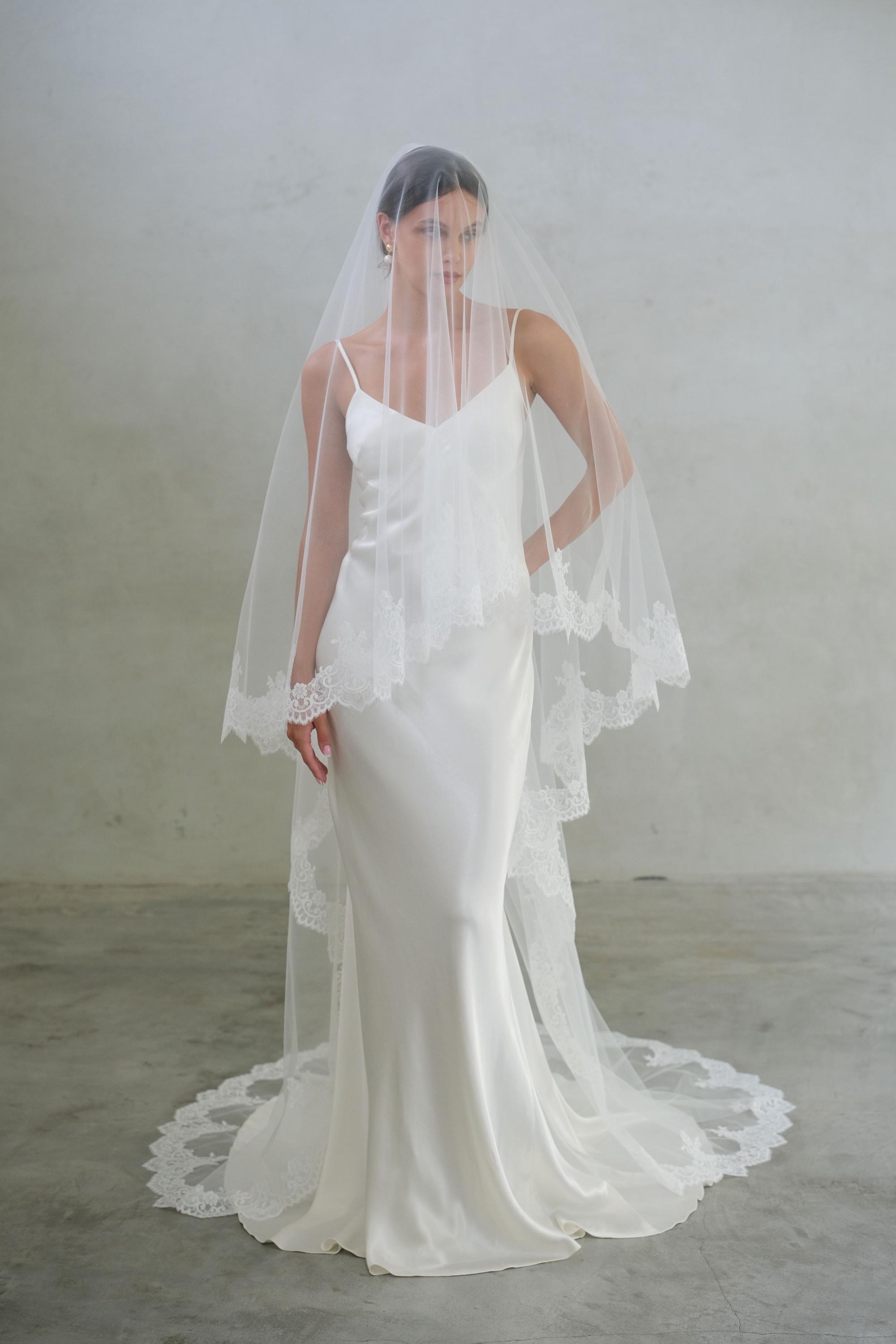 Handmade Camilla Madame Tulle Veil GISELLE VEIL – Camilla Christine main image 3