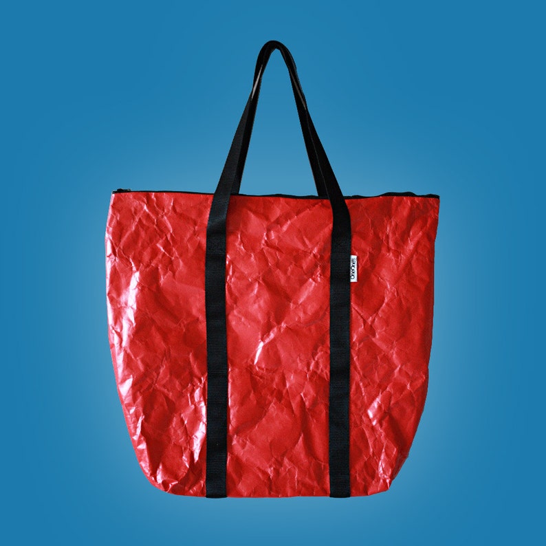 Big Tyvek\u00ae waterproof shopper bag