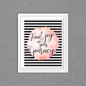 Find joy in your journey 8x10 instant download