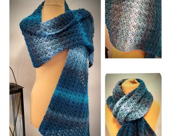 Schal/Scarf "Ruck-Zuck" - Häkelanleitung/Chrochet Pattern  (DE/ENG)