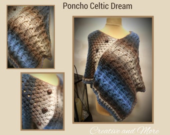 Traumhafter Poncho "Celtic Dream" - Häkelanleitung (only German language)