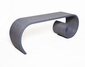 Long Toboggan Bench Gray oiled Ash