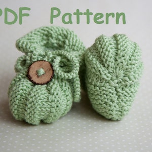 Pumpkin Baby Booties Knitting Pattern Baby Shoes Pattern 4 Booties ...