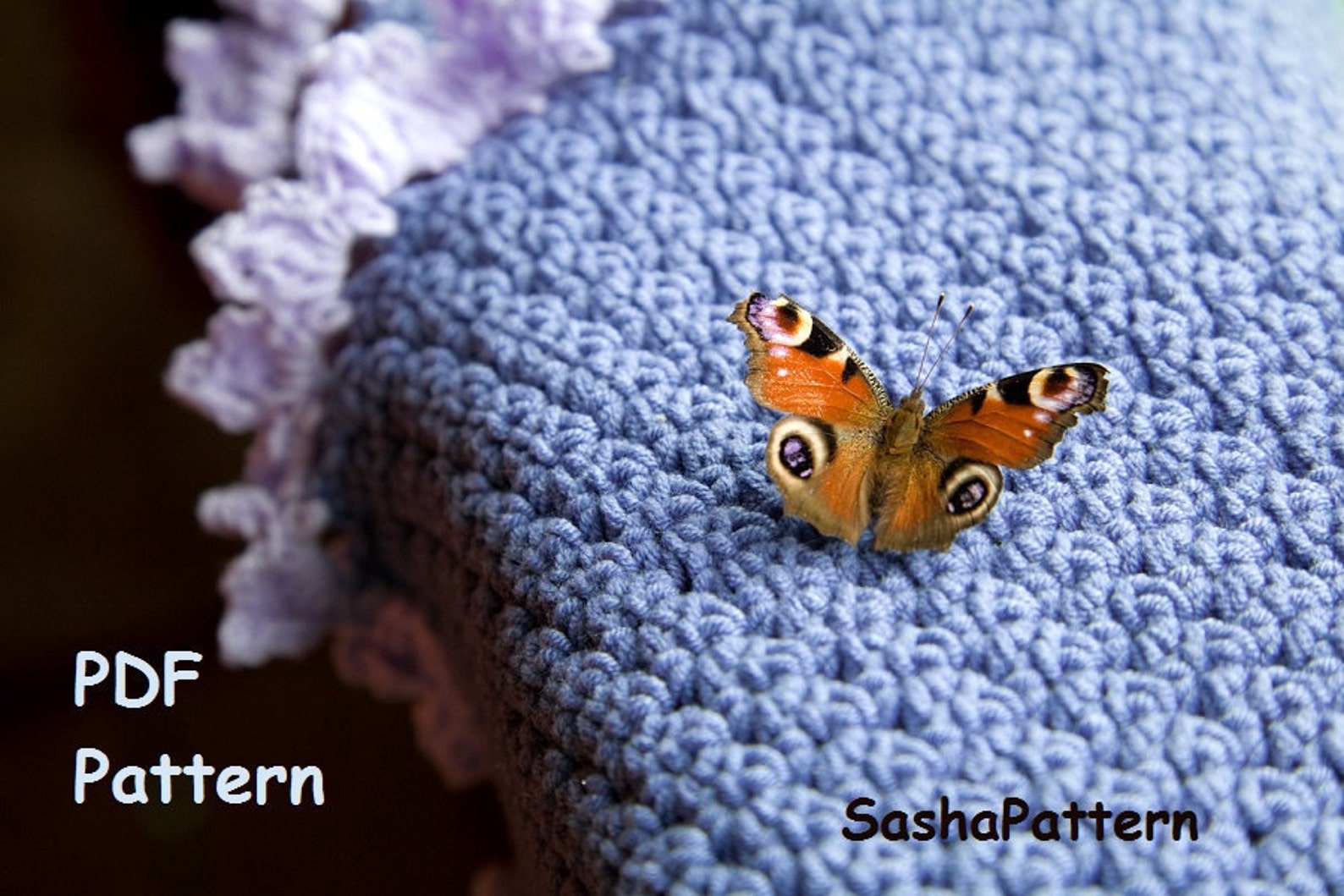 Crochet Ruffle Border Blanket Pattern baby afghan with Etsy