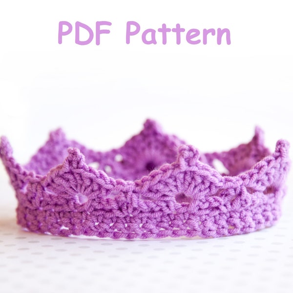 Crochet Baby Crown Pattern, Promo price pattern, Easy level crochet