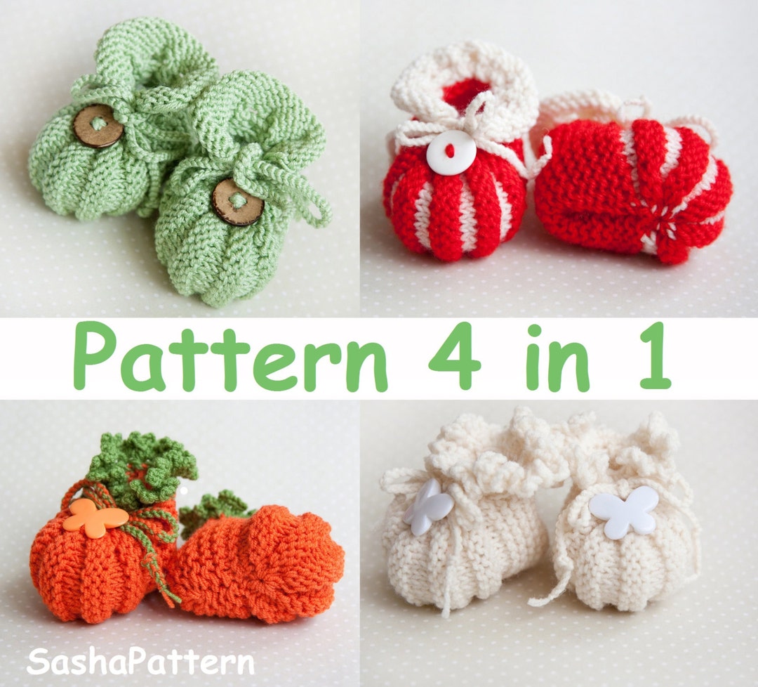 Pumpkin booties free outlet knitting pattern