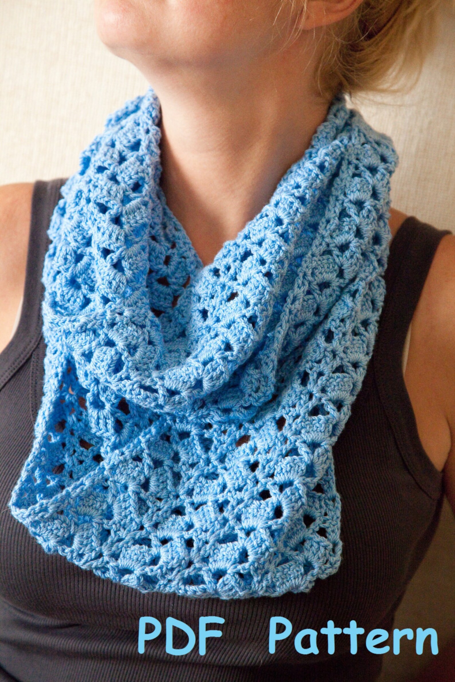 Crochet Infinity Scarf With Single Seam - Easy Crochet Circle Scarf ...