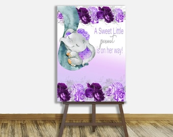 Cartel de bienvenida, Cartel de bienvenida del baby shower, Tablero / letrero personalizado, Letrero de bienvenida - Tablero de coroplast o espuma montada - Impreso y enviado