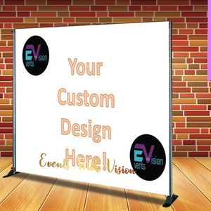 DIGITAL - 72HR - Custom Backdrop/banner, Any Design/Birthday Backdrop, Digital File - CUSTOM