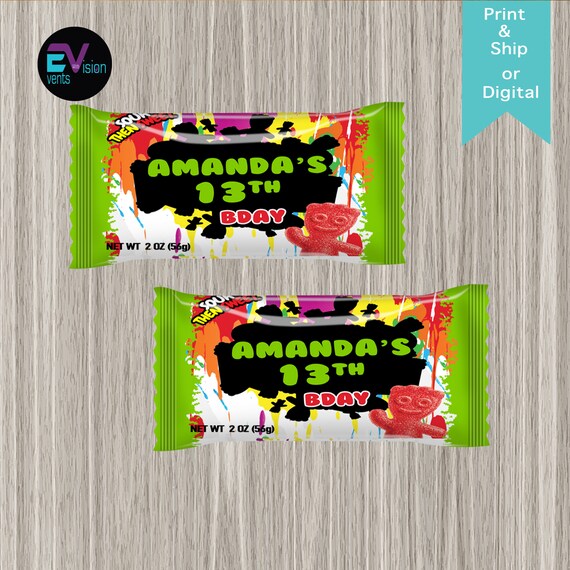 Paint Party Candy | Snack Pack | Candy Buffet Bags | Favor bags | Candy bags | Party Favors | Printed Il_570xn