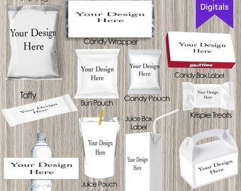 Selección personalizable 4 - Paquete DIGITAL - Cualquier fiesta de diseño favorece para, dulce dieciséis, etc., Archivo imprimible, Diseñamos - USTED IMPRIME