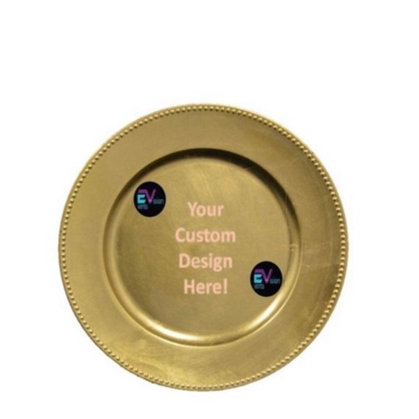 Charger Plate Insert for Wedding Etsy