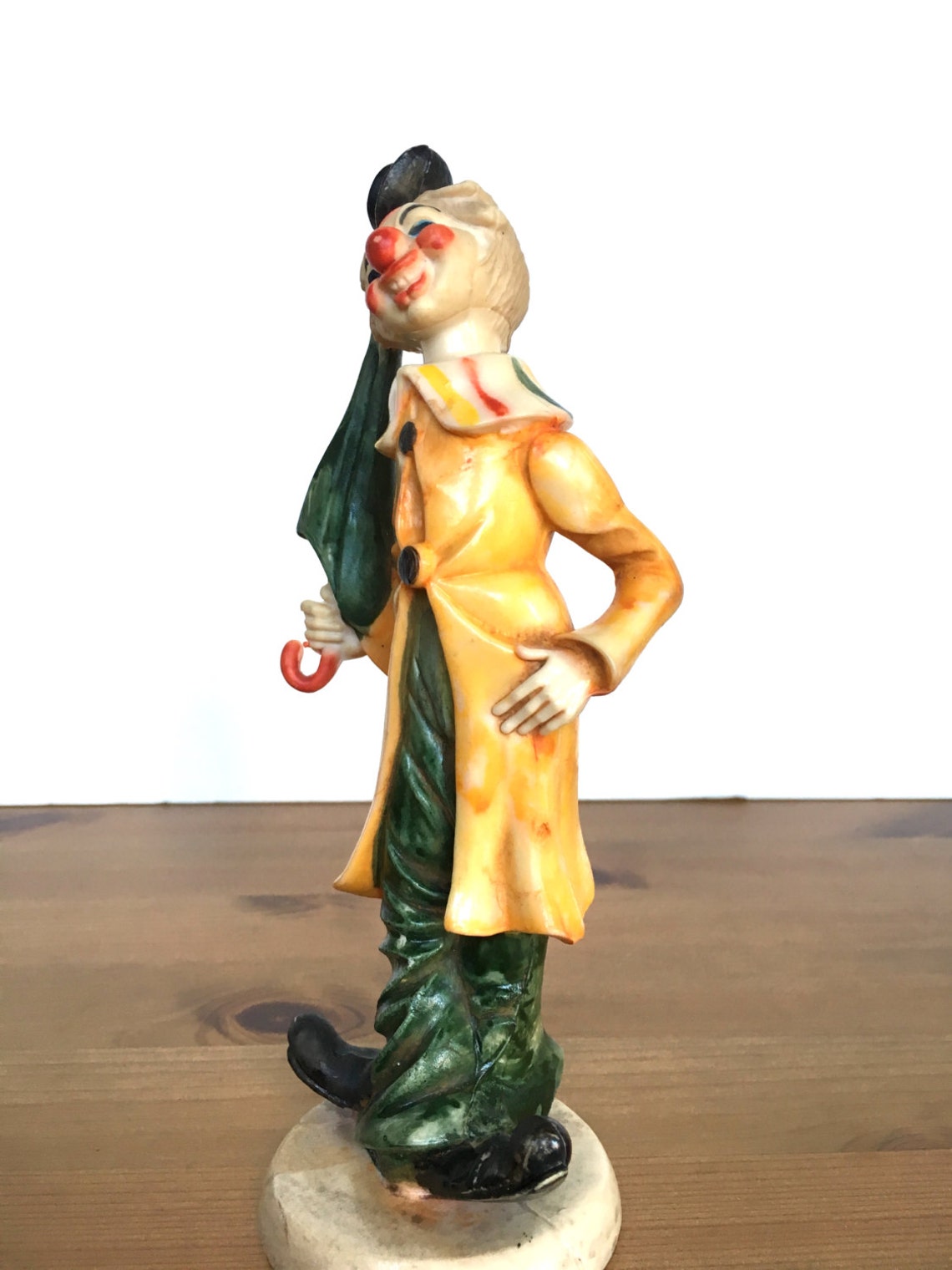 Vintage clown figurine made in Italy Depose Fontanini plastic Etsy