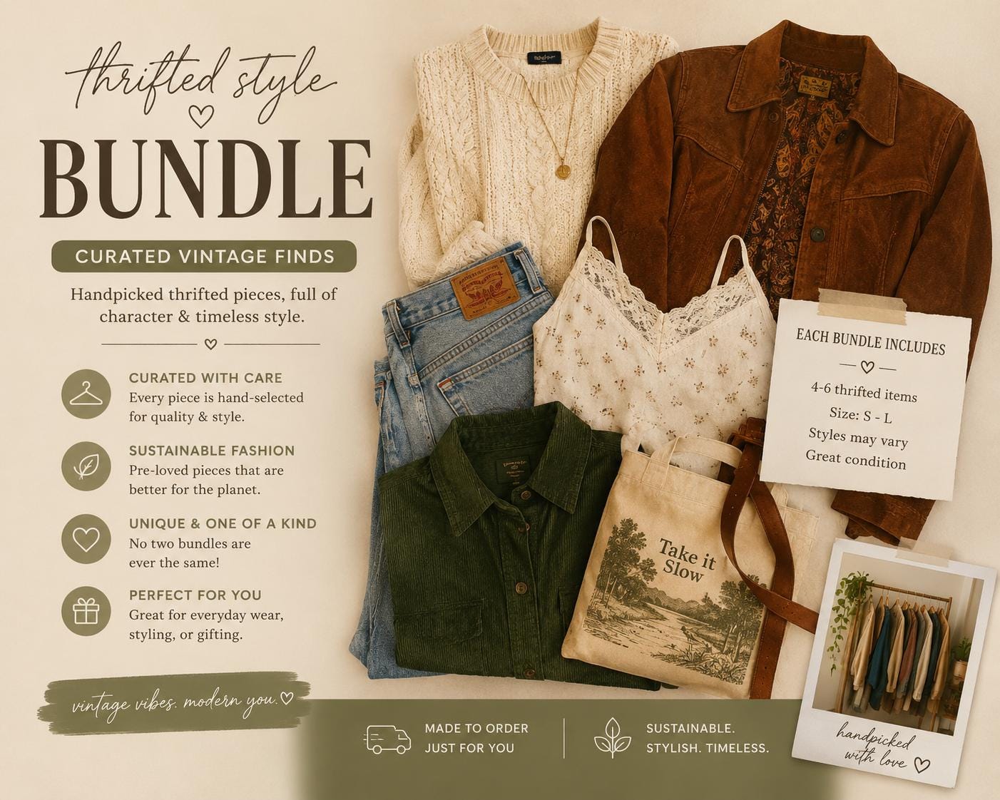 _3olrq　thrift bundle Thrift Bundle - Etsy Norway