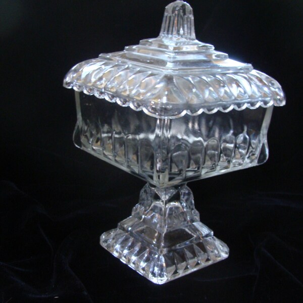 Mid Century Glass Candy Dish