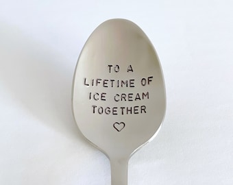 Pour une vie de crème glacée ensemble-11e anniversaire-5e anniversaire-cadeau pour petit ami-cadeau personnalisé unique-peut être utilisé quotidiennement-haute qualité