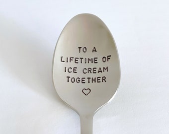 To A Lifetime Of Ice Cream Together-11th Anniversary-5th Anniversary-Boyfriend Gift-Unique Personalized Gift-Can Be Used Daily-High Quality