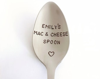 Mac & Cheese Spoon-With YOUR name-Mother’s Day Gift-Birthday-Gift For Boyfriend-Unique Custom Gift That Lasts Forever-Can Be Used Daily