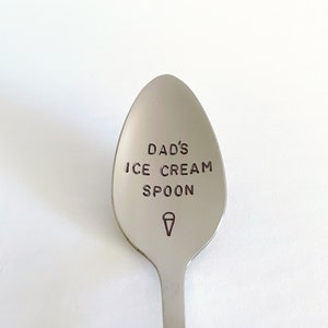 Dad's Ice Cream Plow-Or YOUR Name-Fathers Day Gift-Dad Birthday-Unique Personalized Gift-Can Be Used Daily-High Quality Hand Made image 3