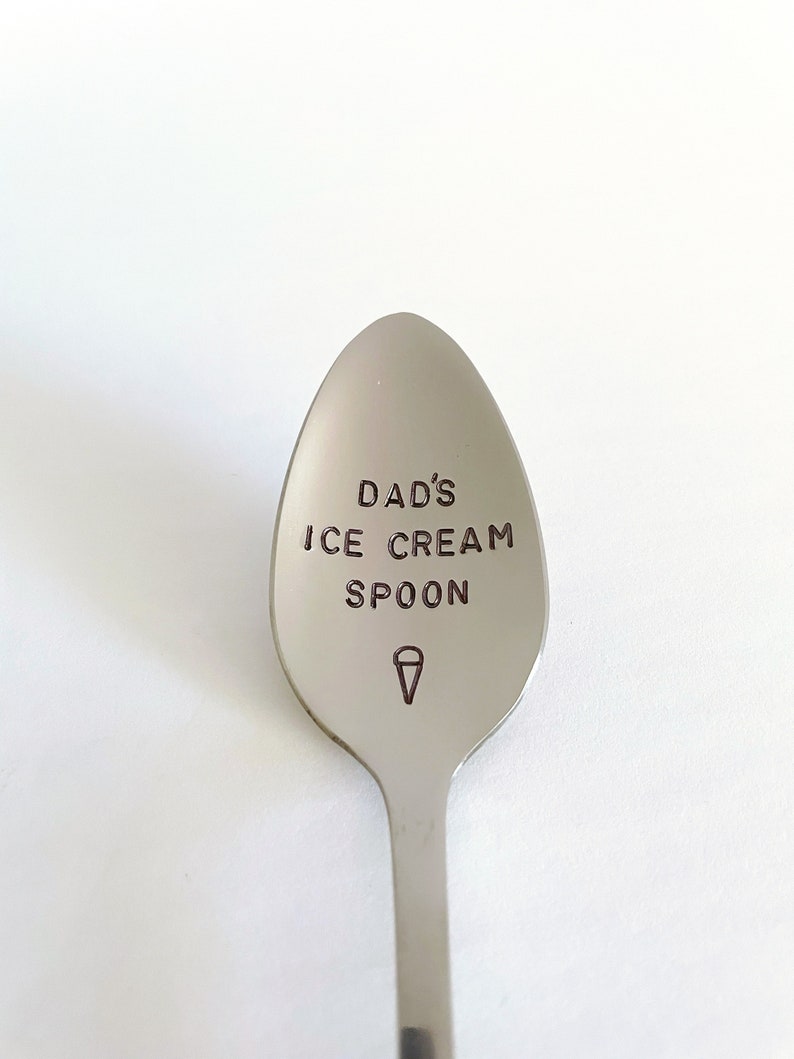 Dad's Ice Cream Plow-Or YOUR Name-Fathers Day Gift-Dad Birthday-Unique Personalized Gift-Can Be Used Daily-High Quality Hand Made image 3