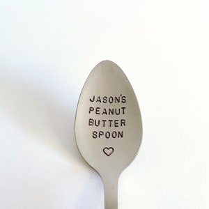 Peanut Butter Spoon With Your Name-Gift For Boyfriend-Father’s Day Gift-Dad Birthday-Unique Custom Gift That Lasts Forever-Can Be Used Daily