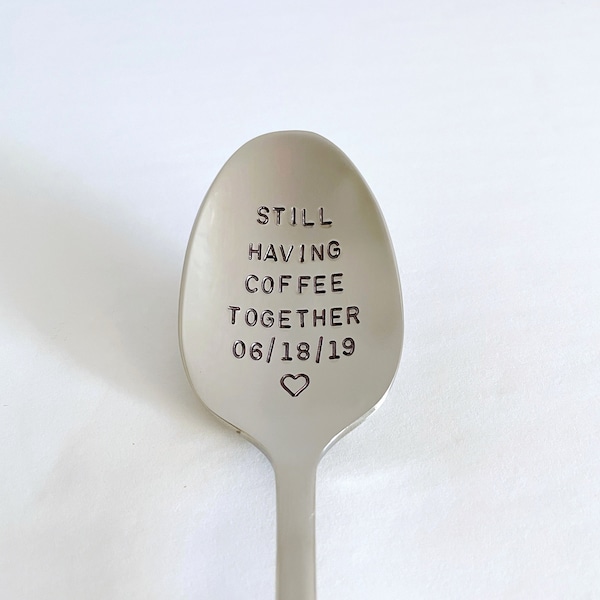 Still Having Coffee Together (date)-11th Anniversary-5th Anniversary-Boyfriend Gift-Unique Personalized Gift-Can Be Used Daily-High Quality