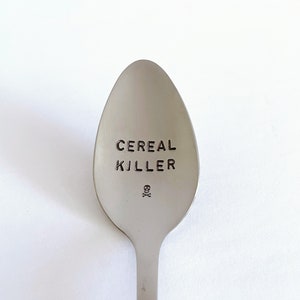 Cereal Killer Spoon-Add a Name! Dad Birthday Gift-Father’s Day Gift-Unique Gift That Lasts Forever-Can Be Used Daily-Boyfriend Gift