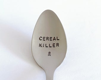 Cereal Killer Spoon-Add a Name! Dad Birthday Gift-Father’s Day Gift-Unique Gift That Lasts Forever-Can Be Used Daily-Boyfriend Gift