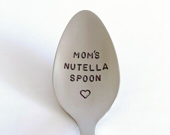 Mom’s Nutella Spoon-Or YOUR Name-Mother’s Day Gift-Mom Birthday-Boyfriend Gift-Unique Personalized Gift-Can Be Used Daily-
