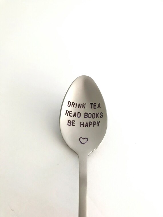 Drink Tea Read Books Be Happy Engraved Tumbler
