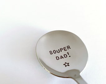 Souper Dad! Or YOUR Name! Dad Birthday Gift-Father’s Day Gift-Unique Custom Gift That Lasts Forever-Boyfriend Gift-Can Be Used Daily