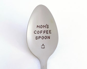 Mom's Coffee Spoon-Or YOUR Name-Mother’s Day Gift-Mom Birthday-Best Friend-Unique Personalized Gift-Can Be Used Daily-High Quality-Hand Made