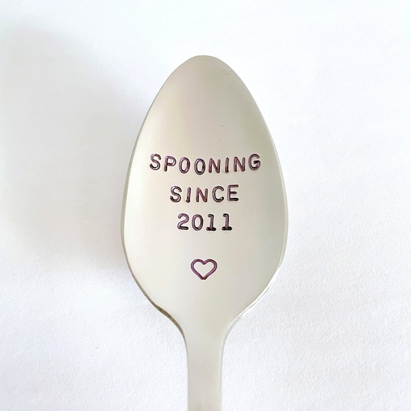 Spooning Since-Your Date-5th or 11th Anniversary Gift-Boyfriend Gift-Unique Personalized Gift-Can Be Used Daily-High Quality-