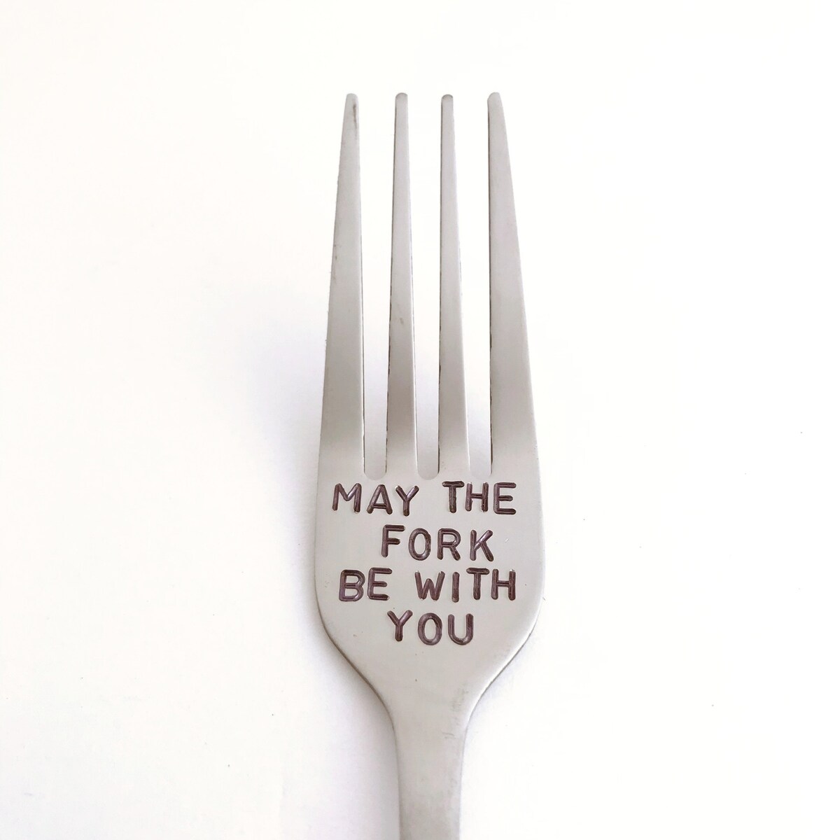 May the Fork Be With You-hand Stamped Fork-star Wars-custom Stamped Boyfriend Gift-star Wars-best Selling Item-personalized Engraved Fork - Etsy
