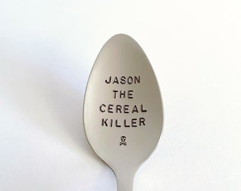 Cereal Killer Spoon-With YOUR Name-Mother’s Day Gift-Dad Birthday-Gift For Boyfriend-Unique Custom Gift That Lasts Forever-Can Be Used Daily