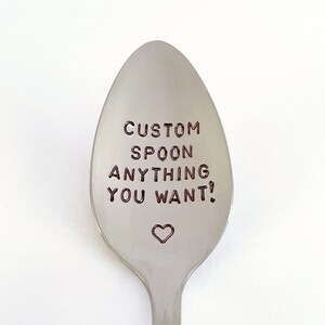 Mom's Cereal Spoon-Or YOUR Name-Mothers Day Gift-Mom Birthday Day-Best Friend-Unique Gift That Lasts Forever-Can Be Used Daily-Custom Spoon image 2