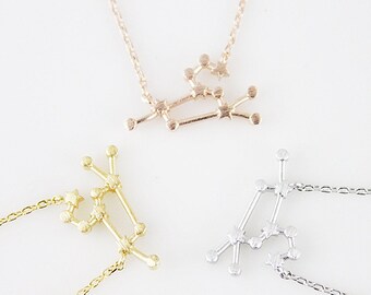 Leo Constellation Necklace Zodiac Sign Necklace Zodiac Jewelry Birthday Gift Zodiac Necklace