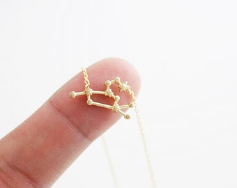 Leo Constellation Necklace Zodiac Sign Necklace Zodiac Jewelry Birthday Gift Zodiac Necklace Birth Date Necklace