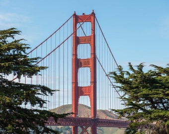 Golden Gate Bridge 1 Fine Art Photographic Print, Artist Signed | Architectural Details and Abstracts