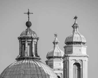 Exploring Venice Series Signed Art Print | Black and White Venice Italy | Venetian Architecture