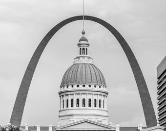 Saint Louis Icons Black and White Fine Art Photographic Print, Artist Signed | Cityscapes