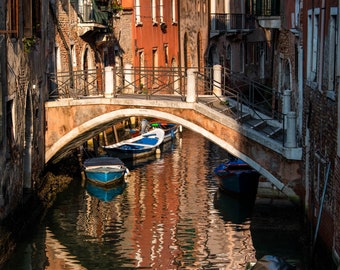 Bridge Reflections: A Venice Italy Fine Art Print Series, Hand Signed | Venetian Architecture